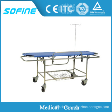 SF-DJ128 Stainless Steel Hospital Stretcher With Wheel